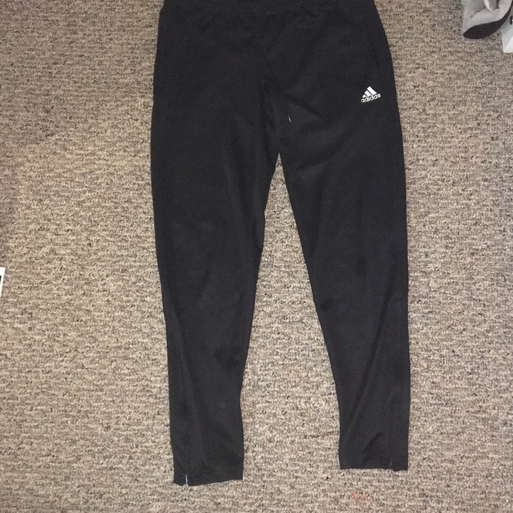 adidas black joggers